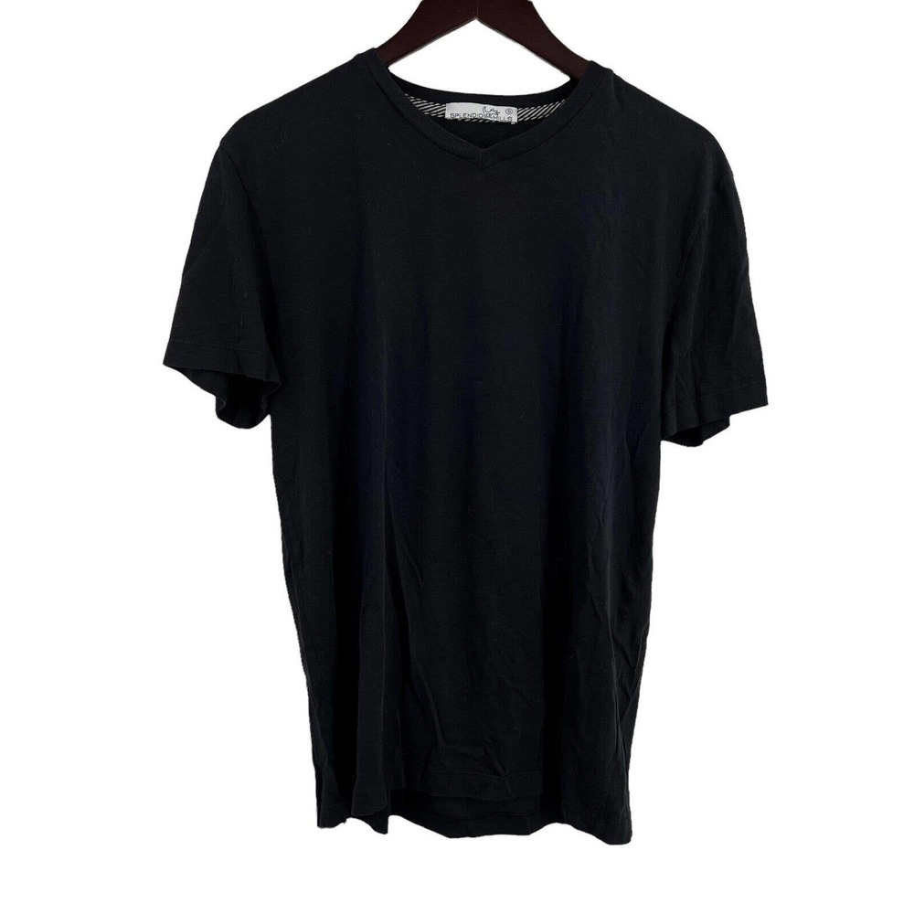Splendid Mills Black Short Sleeve V Neck‎ Tee Size Small